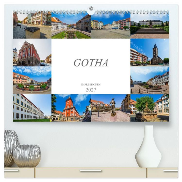 Produktbild: Gotha Impressionen (hochwertiger Premium Wandkalender 2027 DIN A2 quer), Kunstdruck in Hochglanz