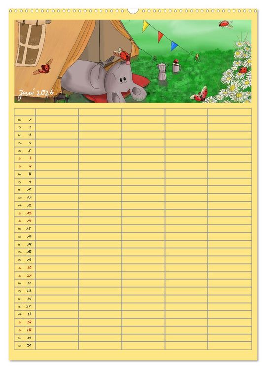 Produktbild: Mats Maus und seine Freunde (Wandkalender 2026 DIN A2 hoch), CALVENDO Monatskalender
