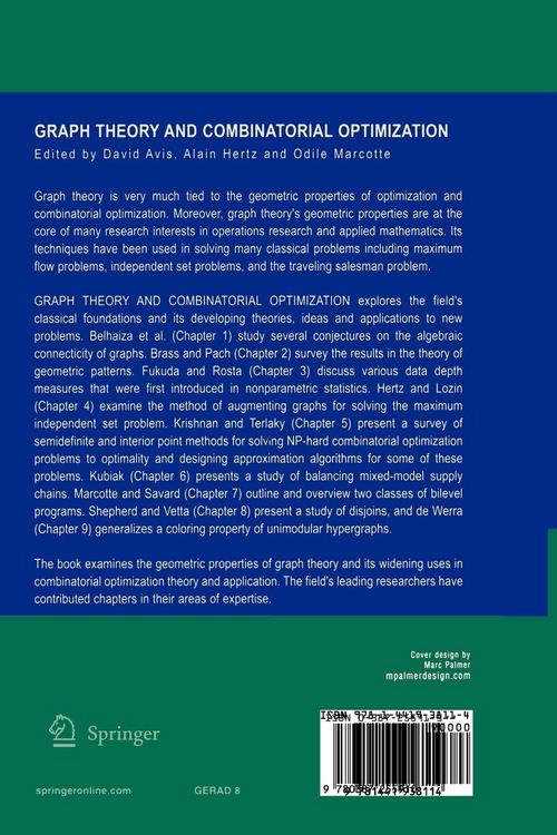 Produktbild: Graph Theory and Combinatorial Optimization