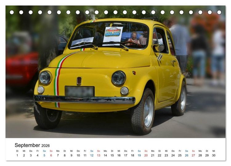 Produktbild: Oldtimer - Altes Blech in neuem Glanz (Tischkalender 2026 DIN A5 quer), CALVENDO Monatskalender