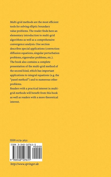 Produktbild: Multi-Grid Methods and Applications