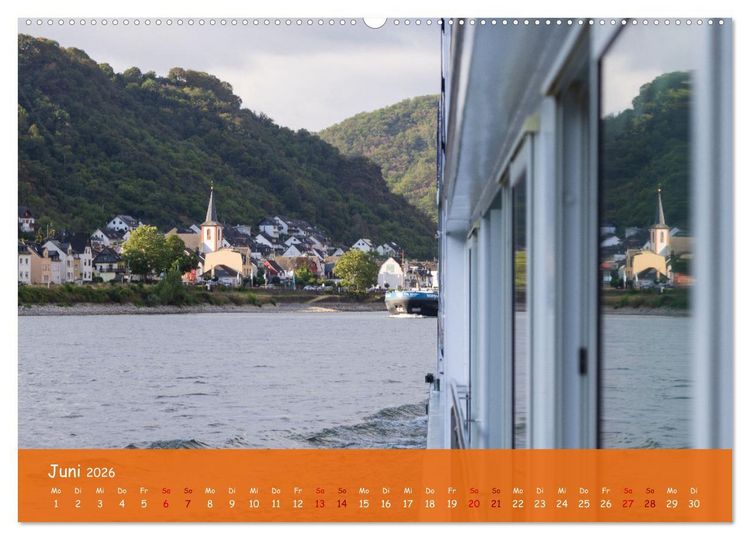 Produktbild: Eine Kreuzfahrt auf dem Rhein (Wandkalender 2026 DIN A2 quer), CALVENDO Monatskalender