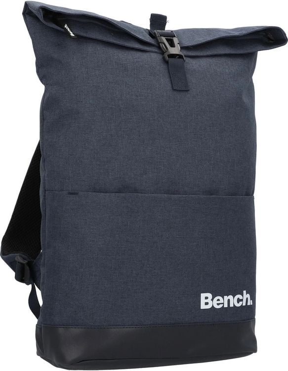 Produktbild: Bench classic Roll-Top Rucksack, dunkelblau/wei&szlig;