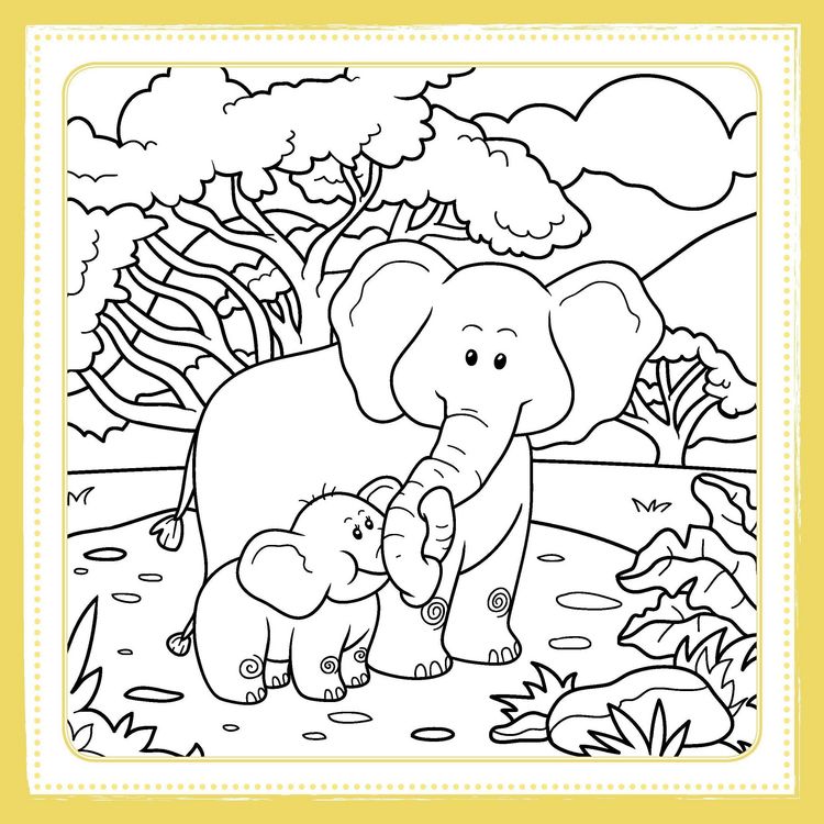 Produktbild: Malbuch Kinder: Die Zauberwald Safari