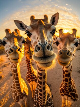 Produktbild: CALVENDO Puzzle Giraffen | 1000 Teile Lege-Gr&ouml;&szlig;e 64x48cm Foto-Puzzle f&uuml;r gl&uuml;ckliche Stunden