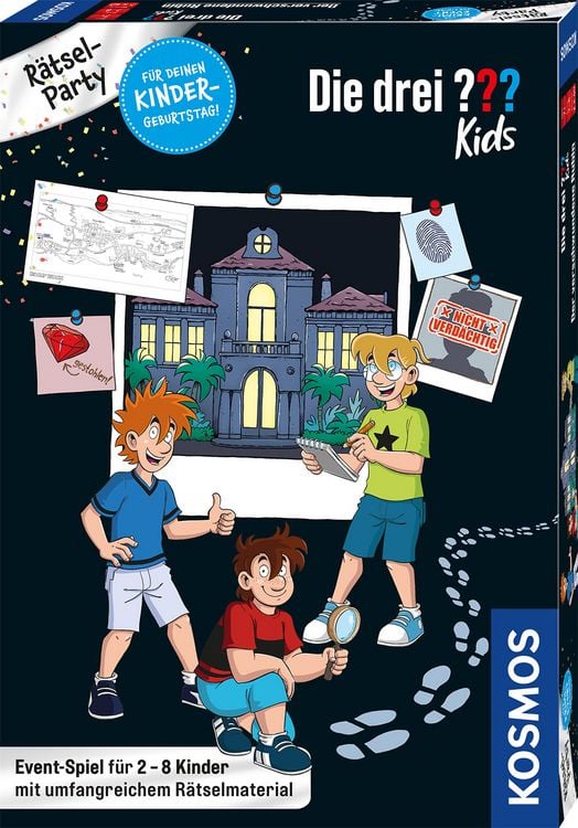 Produktbild: Rätselparty: Die drei Fragezeichen Kids - Jagd nach dem Rubin