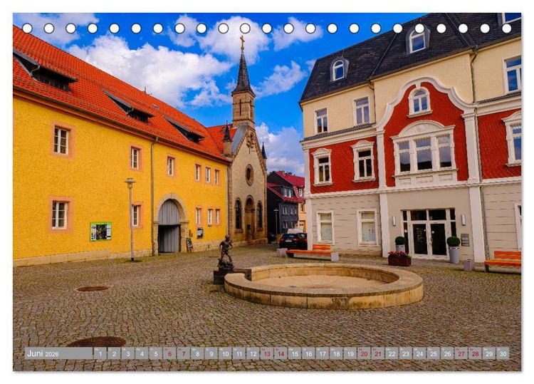 Produktbild: Ein Blick auf Leinefelde-Worbis (Tischkalender 2026 DIN A5 quer), CALVENDO Monatskalender
