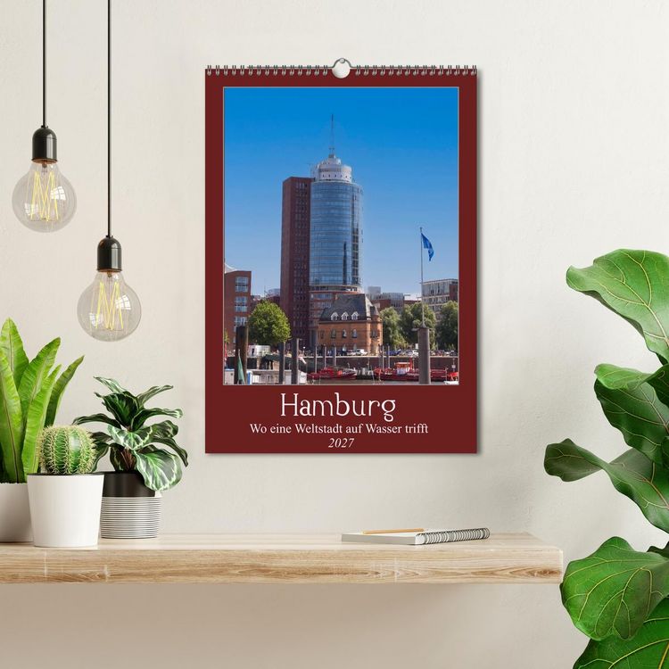 Produktbild: Hamburg &ndash; Wo eine Weltstadt auf Wasser trifft (Wandkalender 2027 DIN A3 hoch), CALVENDO Monatskalender