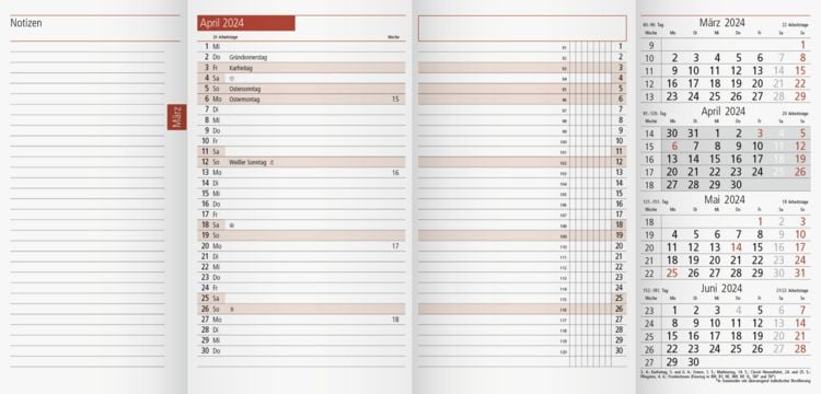 Produktbild: PlankalenderTM12Ersatzkalender1M/2S