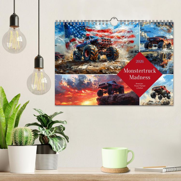 Produktbild: Monstertruck Madness (Wall Calendar 2026 DIN A4 landscape), CALVENDO 12 Month Wall Calendar