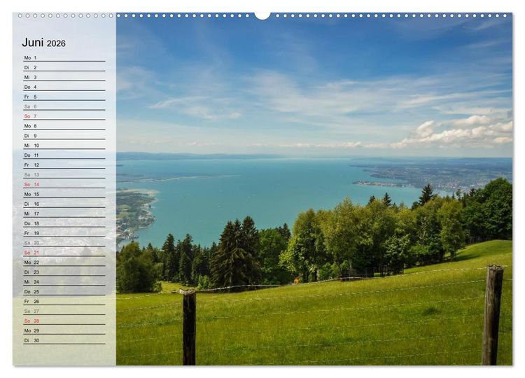Produktbild: Unterwegs am Bodensee (hochwertiger Premium Wandkalender 2026 DIN A2 quer), Kunstdruck in Hochglanz