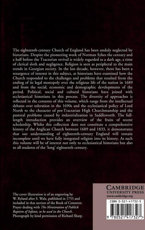 Produktbild: The Church of England C.1689 C.1833