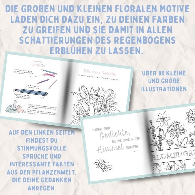 Produktbild: Colorful World - Zarte Blumengr&uuml;&szlig;e