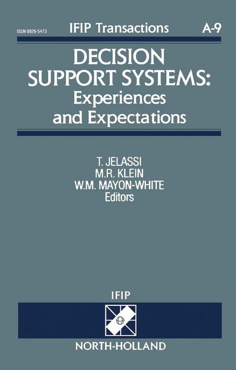 Produktbild: Decision Support Systems: Experiences and Expectations