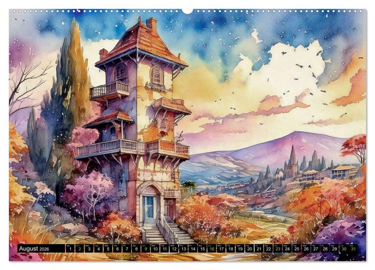 Produktbild: Visions of a Fairytale World (Wall Calendar 2026 DIN A2 landscape), CALVENDO 12 Month Wall Calendar