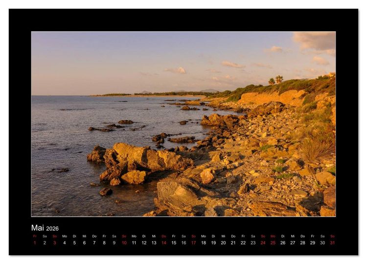 Produktbild: Die Trauminsel Sardinien (Wandkalender 2026 DIN A4 quer), CALVENDO Monatskalender