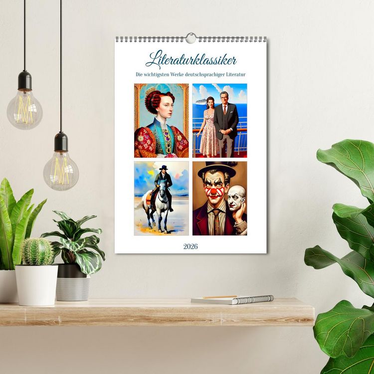 Produktbild: Literaturklassiker (Wandkalender 2026 DIN A3 hoch), CALVENDO Monatskalender