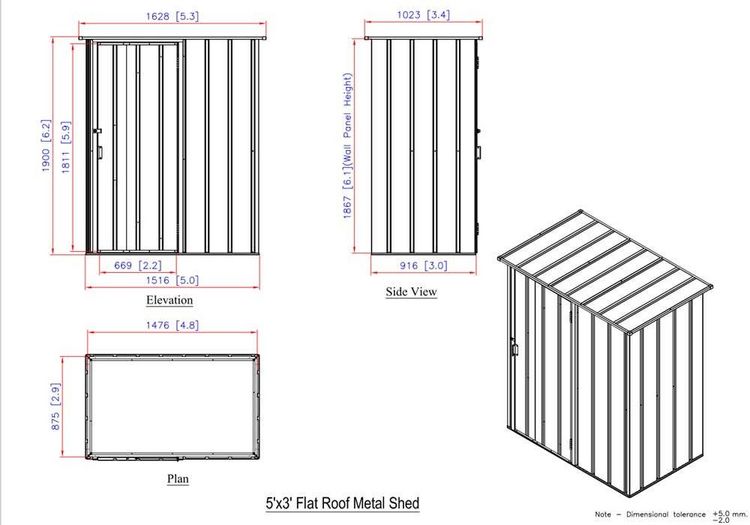 Produktbild: Metall Ger&auml;tehaus 148x88 Gartenhaus Schiebet&uuml;r