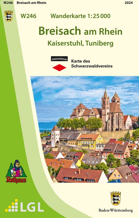 Produktbild: W246 Wanderkarte 1:25 000 Breisach am Rhein
