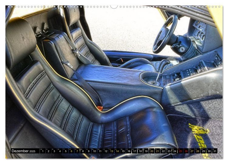 Produktbild: Ein Teufel in Gelb Lamborghini Diablo PHOTOART (Wandkalender 2025 DIN A2 quer), CALVENDO Monatskalender