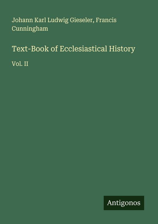 Produktbild: Text-Book of Ecclesiastical History
