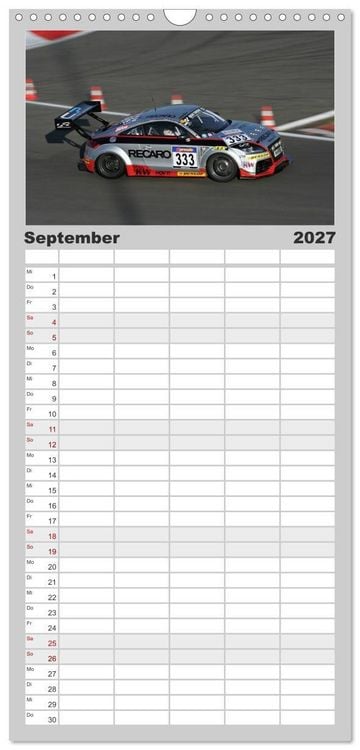 Produktbild: Familienplaner 2027 - SPORTWAGEN DTM und FIA GT mit 5 Spalten (Wandkalender, 21 x 45 cm) CALVENDO