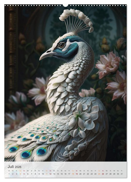 Produktbild: Fantastische Vogelwelt (hochwertiger Premium Wandkalender 2026 DIN A2 hoch), Kunstdruck in Hochglanz