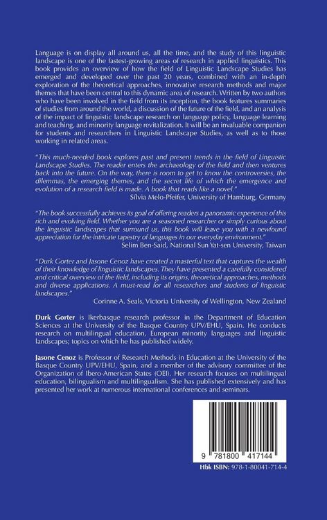 Produktbild: A Panorama of Linguistic Landscape Studies