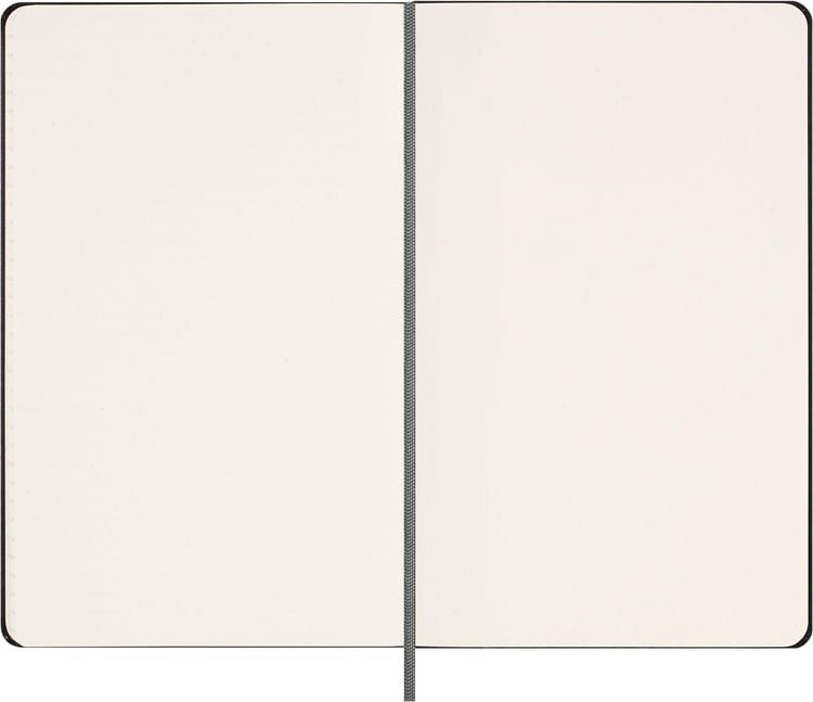 Produktbild: Moleskine undatierter Wochen Notizkalender, L/A5, 1 Wo = 1 Seite, Rechts linierte Seite, Fester Einband mit Textpr&auml;gung gold, Schwarz