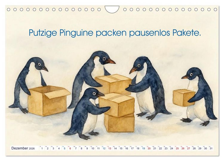 Produktbild: Zackige Zungenbrecher (Wandkalender 2026 DIN A4 quer), CALVENDO Monatskalender
