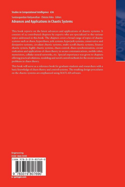 Produktbild: Advances and Applications in Chaotic Systems