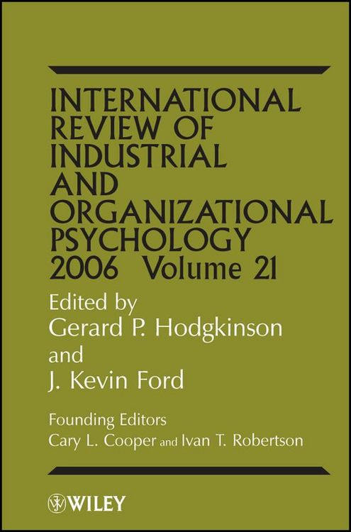 Produktbild: International Review of Industrial and Organizational Psychology 2006, Volume 21