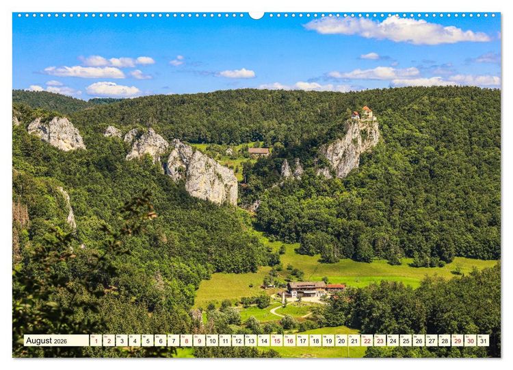 Produktbild: Naturpark Obere Donau (hochwertiger Premium Wandkalender 2026 DIN A2 quer), Kunstdruck in Hochglanz