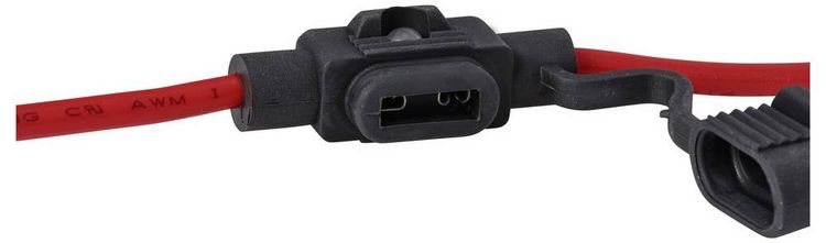 Produktbild: TRU COMPONENTS Kfz Flachsicherungs-Halter Flachsicherung Mini 30A 3.31mm&sup2; 1St.