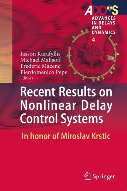 Produktbild: Recent Results on Nonlinear Delay Control Systems