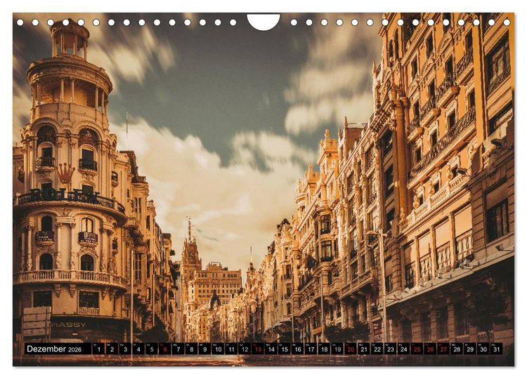 Produktbild: Hauptstadt Madrid (Wandkalender 2026 DIN A4 quer), CALVENDO Monatskalender
