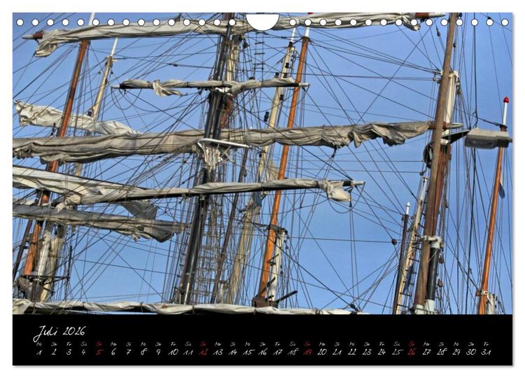 Produktbild: Boote und Schiffe auf Elbe und Ostsee (Wandkalender 2026 DIN A4 quer), CALVENDO Monatskalender