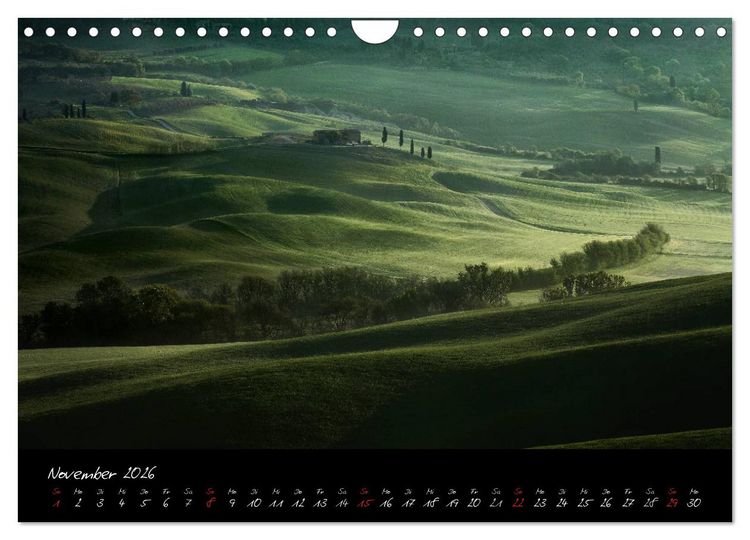 Produktbild: Licht der Toscana (Wandkalender 2026 DIN A4 quer), CALVENDO Monatskalender