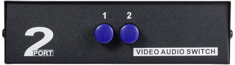 Produktbild: SpeaKa Professional SP-11175216 2 Port Composite-Switch mit Audio-Ports