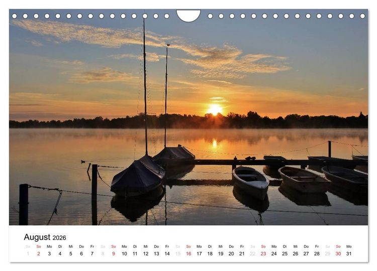 Produktbild: Morgenstimmungen 2026 (Wandkalender 2026 DIN A4 quer), CALVENDO Monatskalender