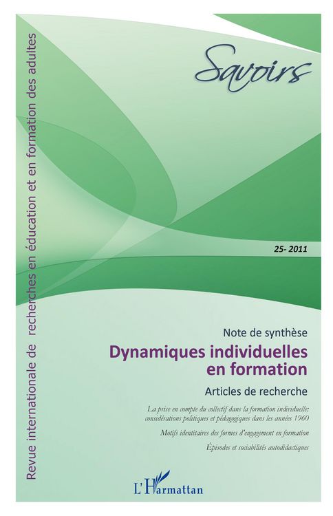 Produktbild: Dynamiques individuelles en formation