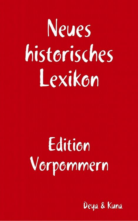 Produktbild: Neues historisches Lexikon