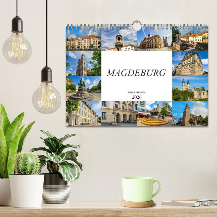 Produktbild: Magdeburg Impressionen (Wandkalender 2026 DIN A4 quer), CALVENDO Monatskalender