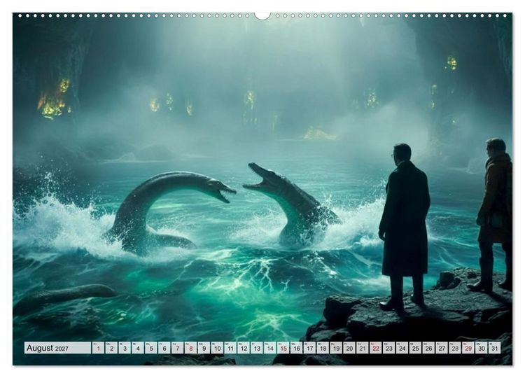 Produktbild: Die Reise zum Mittelpunkt der Erde (Wandkalender 2027 DIN A2 quer), CALVENDO Monatskalender