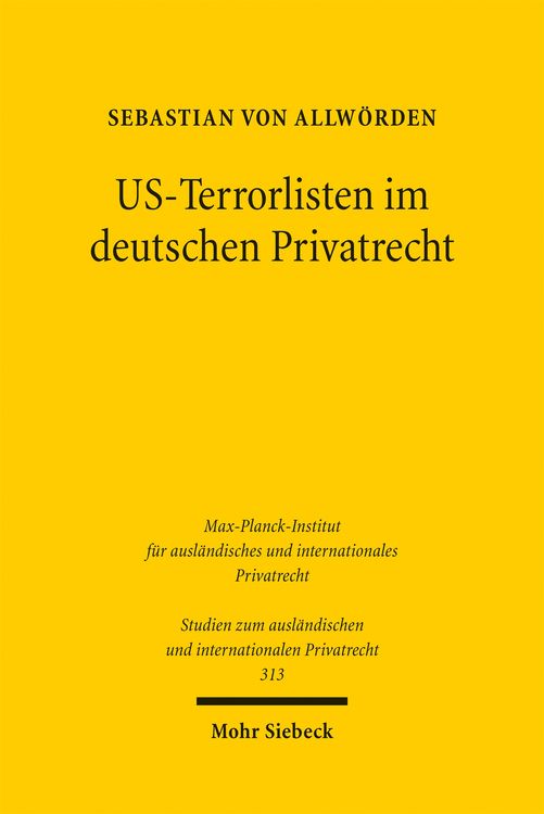 Produktbild: US-Terrorlisten im deutschen Privatrecht