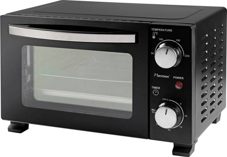 Produktbild: Bestron AOV10 Mini-Backofen Grillfunktion, Kontrollleuchte, Timerfunktion 10l