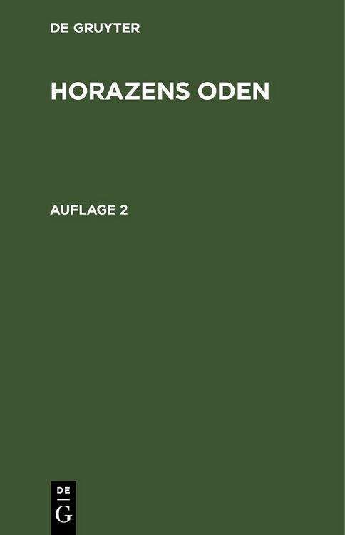 Produktbild: Horazens Oden