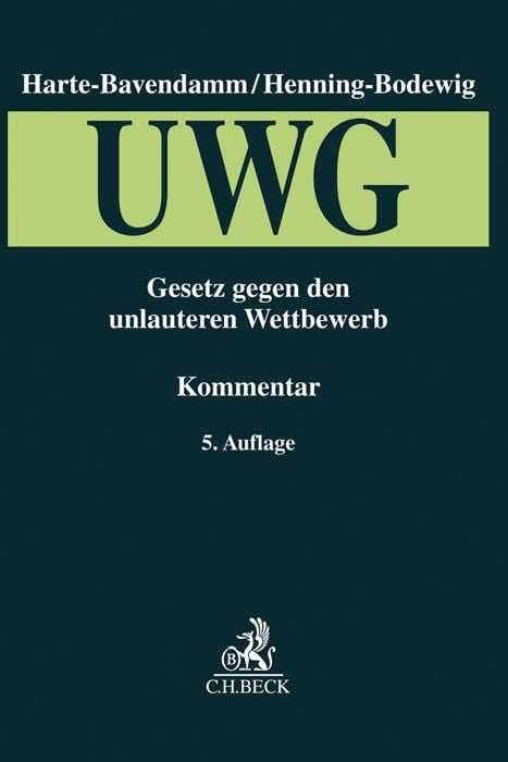 Produktbild: Gesetz gegen den unlauteren Wettbewerb (UWG). UWG