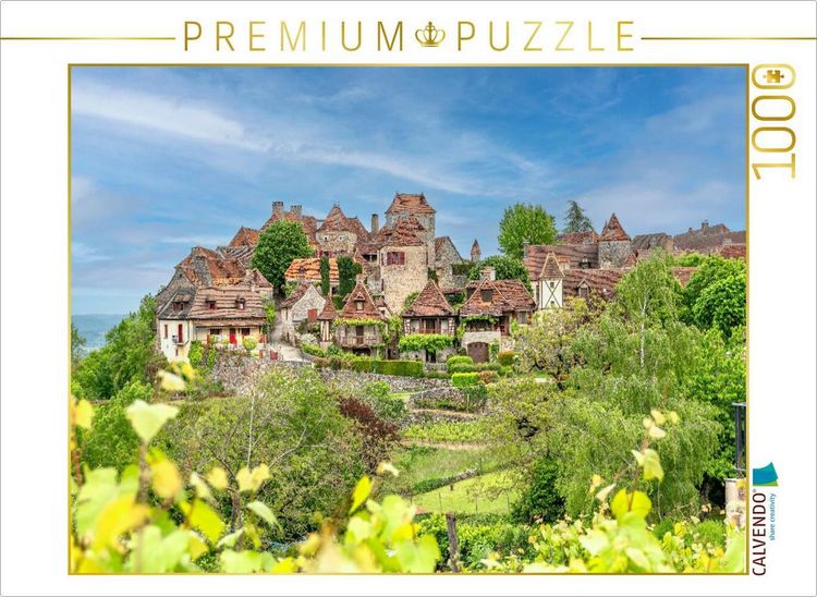 Produktbild: CALVENDO Puzzle Loubressac. Ein malerisches Dorf mit Schloss, Kirche und verwunschenen Altstadtgassen | 1000 Teile Lege-Gr&ouml;&szlig;e 64x48cm Foto-Puzzle f&uuml;r gl&uuml;ckliche Stunden