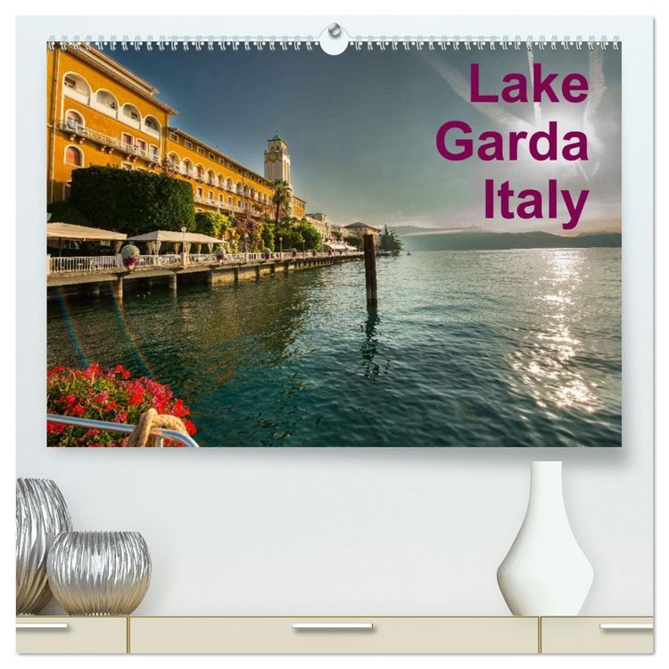 Produktbild: Lake Garda Italy (High Quality Premium Wall Calendar 2026 DIN A2 landscape),CALVENDO 12 Month Wall Calendar